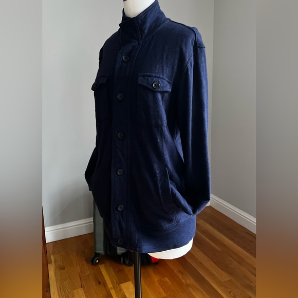 Men’s Gap navy blue button down sweater - Picture 2 of 3